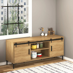 Feronerie pentru uși glisante duble 200x0.6x18 cm | negru č.3