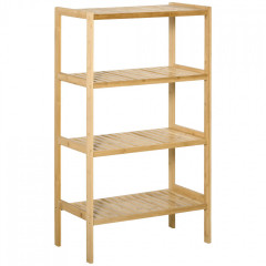 Raft din bambus 4 niveluri 62x33x112 cm | culoare naturală č.3