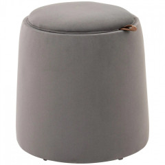 Taburet rotund cu depozitare Ø44x47,5 cm | gri închis č.3