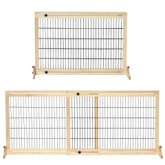 Barieră de siguranță pentru ușă 104-183 x 36 x 69 cm | culoare naturală č.3