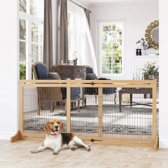 Barieră de siguranță pentru ușă 104-183 x 36 x 69 cm | culoare naturală č.1