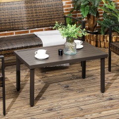 Masă de depozitare pentru grădină 91 x 51 x 46 cm | maro č.1