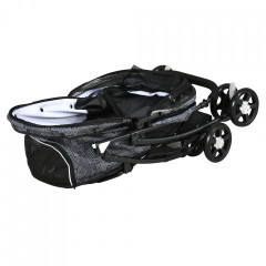 Cărucior pentru câini 81 cm x 48 cm x 99 cm | negru č.3