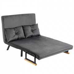 Canapea extensibilă 102 x 73 x 81 cm | gri închis č.2