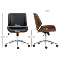 Scaun de birou 53 x 60 x 86-96 cm | negru č.3
