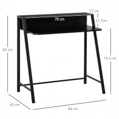 Birou pentru PC 84 x 45 x 85 cm | negru č.3