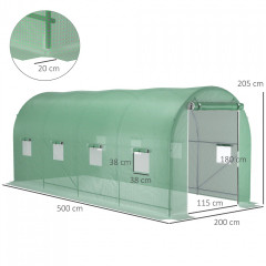 Solar din folie 500x200x210 cm | verde č.3