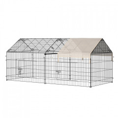 Țarc metalic pentru rozătoare 220 x 103 x 103 cm | bej și negru č.3