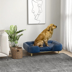 Canapea pentru animale de companie 96 x 66 x 24 cm| albastru închis č.1