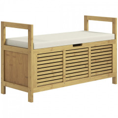 Bancă cu spațiu de depozitare 100x40x60 cm | culoare naturală č.3