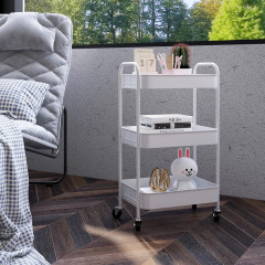 Cărucior de servire cu 3 rafturi 45 x 30,6 x 79 cm | alb č.2