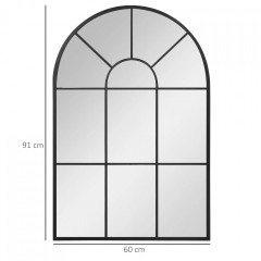 Oglindă decorativă de perete 91x60 cm | negru č.3
