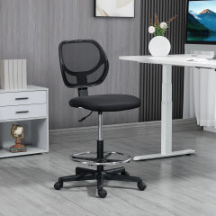 Scaun de birou cu înălțime reglabilă 93-113 cm | negru