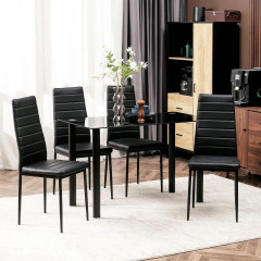 Set sufragerie din 5 piese | negru č.1