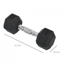 Gantere hexagonale 2x5 KG | negru č.3
