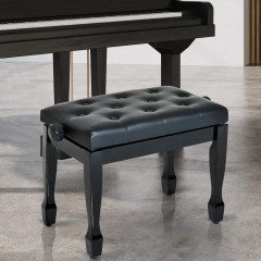 Bancă pentru pian 64x35x45-55 cm | negru č.1