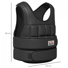 Vesta de antrenament 30Kg 60x50cm | negru č.3