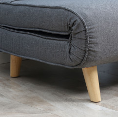 Canapea extensibilă single 95x95x80 cm | gri č.2