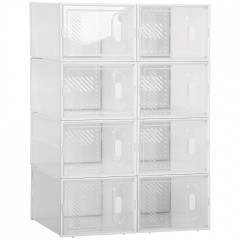 Pantofar cu 8 compartimente 25x35x19 cm | transparent č.2