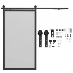 Feronerie pentru uși glisante 244x0.5x4 cm | negru č.2