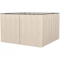 4 pereți laterali pentru foișor 3x3 m 302x205 cm | bej č.1