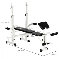 Bancă de exerciții | negru+alb č.2
