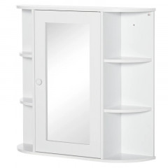 Dulap cu oglindă 66x17x63cm | alb č.1
