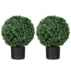 Buxus artificial 52 cm 2 buc| verde č.1