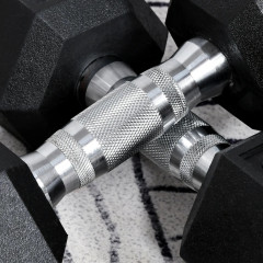 Ganteră hexagonală 2x6 KG | negru č.3