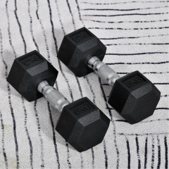 Ganteră hexagonală 2x6 KG | negru č.1