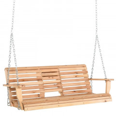 Leagăn de grădină suspendat 150x75x53cm | culoare naturală č.1
