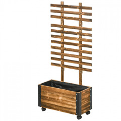 Strat înălțat cu grilaj | 65x31x147 cm č.3