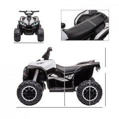 ATV electric pentru copii 3-5 ani | alb + negru č.2