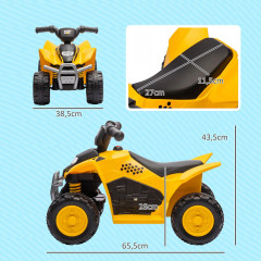 ATV electric pentru copii de la 1,5 la 3 ani | galben č.3