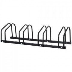 Suport din oțel pentru 4 biciclete 110x3x27 cm | negru č.1