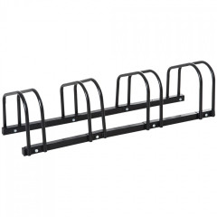 Suport din oțel pentru 4 biciclete 110x3x27 cm | negru č.3