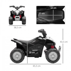 ATV electric pentru copii | negru č.3