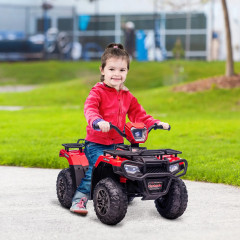 ATV electric pentru copii 88x45x50 cm | negru și roșu č.1
