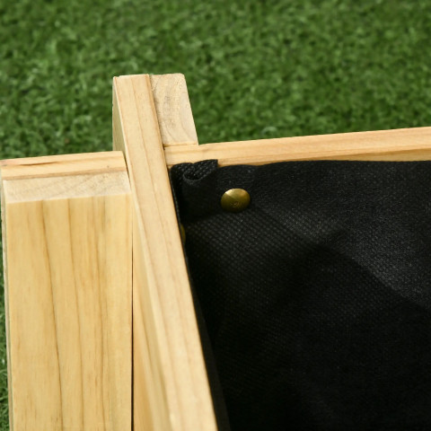 Jardinieră cu trei niveluri 93 x 93 x 35 cm | culoare naturală č.4