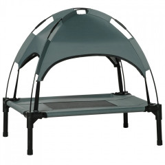 Șezlong pentru câini, cu copertină 61x46x62 cm | gri č.3