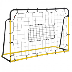 Poartă de antrenament cu plasă de ricoșeu 184x63x123 cm | negru + galben č.2