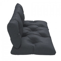 Set 2 perne pentru bancă de grădină | gri închis č.3