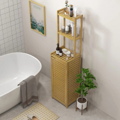Dulap din bambus pentru baie 38,5 x 33 x 170 cm | culoare naturală č.2
