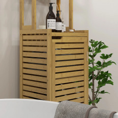 Dulap din bambus pentru baie 38,5 x 33 x 170 cm | culoare naturală č.3