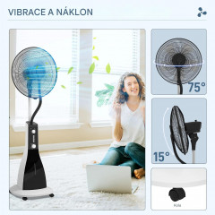 Ventilator cu apă 90W 3 moduri 120 cm | negru č.3