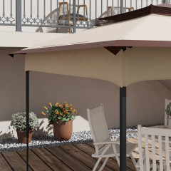 Acoperiș de rezervă pentru foișor 3,25 x 3,25 m | cafea č.2