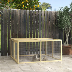 Țarc pentru animale mici 120x120x57 cm | culoare naturală č.2