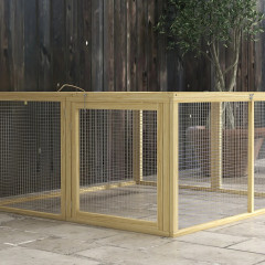 Țarc pentru animale mici 120x120x57 cm | culoare naturală č.3