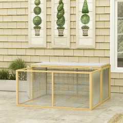 Țarc pentru animale mici 120x120x57 cm | culoare naturală č.1