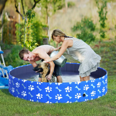Piscină pentru câini 160x30 cm | albastru č.1